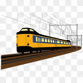 Dutch Train Clipart - Electric Train Clip Art, HD Png Download - train clipart png