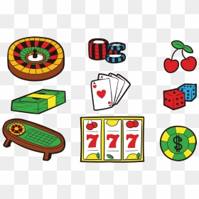 Roulette Table Icons Vector - Vector Graphics, HD Png Download - roulette wheel png