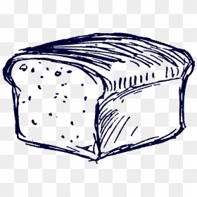 Loaf Of Bread Drawing - Simple Loaf Of Bread Drawing, HD Png Download - bread loaf png