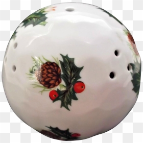 Queen"s Bone China England Vintage Pomander Holly Berries - Christmas Ornament, HD Png Download - holly berries png