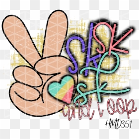 And I Oop!, HD Png Download - peace fingers png