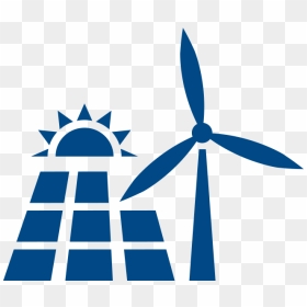 Renewable Energy Icon Blue , Png Download - Wind And Solar Energy Icon, Transparent Png - energy icon png