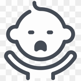 Sleeping Baby Icon - Baby Crying Drawing Easy, HD Png Download - child icon png