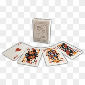 The 8bit Deck - Playing Card, HD Png Download - falling cards png
