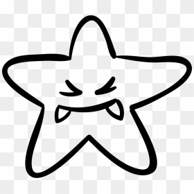 Halloween Favorites Star Monster Face With Fangs - Estrella Halloween, HD Png Download - monster face png