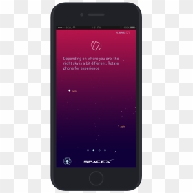 Iphone-spacex Stars - Smartphone, HD Png Download - night stars png
