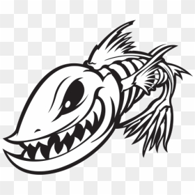 Fish Skeleton Fishbones - Poisson Squelette, HD Png Download - fish skeleton png