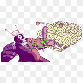 Fiend Without A Face Brain, HD Png Download - monster face png