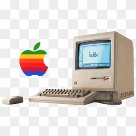 Free Png Download Vintage Apple Computer With Logo - Apple Macintosh, Transparent Png - apple computer png