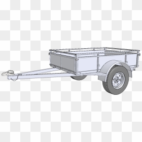 Transparent Tractor Trailer Png - Box Trailer Plans Free, Png Download - tractor trailer png