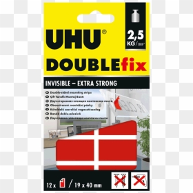 Doublefix Invisible - Extra Erős Kétoldalas Ragasztószalag, HD Png Download - tape strip png
