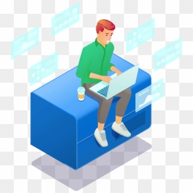 Sitting, HD Png Download - blue shell png