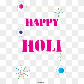 Transparent Holi Text Pink Line For Happy Holi For - Graphic Design, HD Png Download - happy holi in png