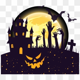Halloween Party Background Invite , Png Download - Halloween Dangerous, Transparent Png - party background png