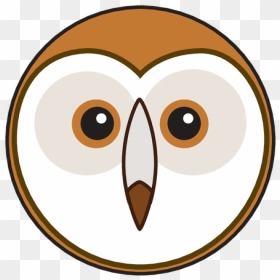 Animaru Barn Owl - Circle Owl Face, HD Png Download - barn owl png