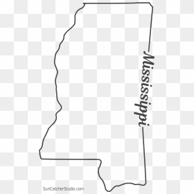 Free Mississippi Outline With State Name On Border, - Transparent Mississippi Outline, HD Png Download - mississippi state png