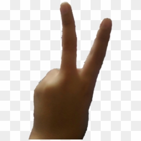 #hand #fingers #peace - Sign Language, HD Png Download - peace fingers png