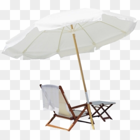 Beach Chair With Umbrella Png, Transparent Png - beach background png