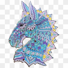 Nebula Horse Pin - Illustration, HD Png Download - nebula transparent png