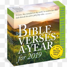 365 Bible Verses A Year Page A Day Calendar - 365 Bible Verses A Year Calendar, HD Png Download - 2016 calendar png transparent