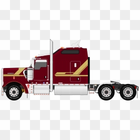 Clip Art Freeuse Download W L Sleeper Class Tractor - Drawings Of Peterbilt Trucks, HD Png Download - tractor trailer png