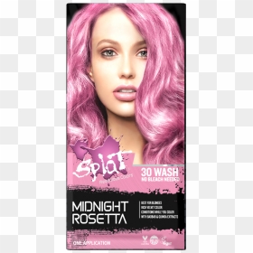Splat Semi Permanent Midnight Rosetta Hair Color Kit, - Pink Splat Hair Dye 30 Wash, HD Png Download - pink hair png