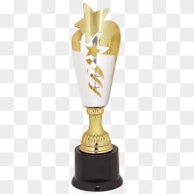 Silver & Gold Star Metal Cup Trophy, HD Png Download - silver trophy png
