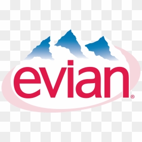 Evian Water Logo - Evian Water Brand, HD Png Download - drink water png