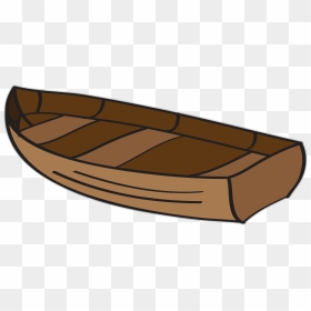 Transparent Canoe Clipart - Transparent Background Wooden Boat Clipart, HD Png Download - wood boat png