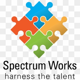 Spectrum Logo - Simple Puzzle Black And White, HD Png Download - spectrum logo png