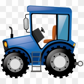Best 15 Kiss Tractor Stock Photography Clip Art Vector - Blue Bulldozer Clipart, HD Png Download - tractor trailer png
