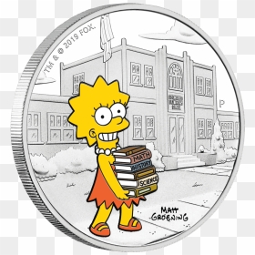 Iktuv219892 1 - Silver Coin Simpsons, HD Png Download - lisa simpson png