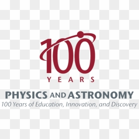 100 Years Physics And Astronomy Logo - Graphic Design, HD Png Download - kaiser logo png