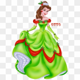 Disney Princess Belle Christmas , Png Download - Christmas Disney Princess Clipart, Transparent Png - disney princess background png