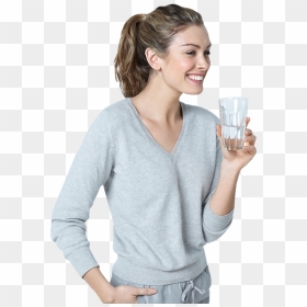 Girl, HD Png Download - drink water png