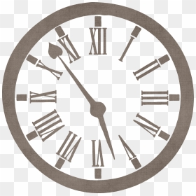 Transparent Roman Numeral Clock, HD Png Download - old clock png