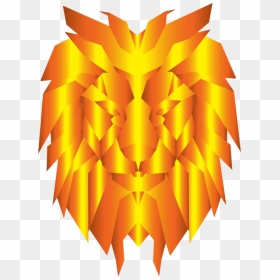 Leaf,symmetry,yellow - Portable Network Graphics, HD Png Download - lion icon png