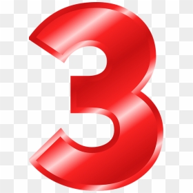 Big Red Number 3, HD Png Download - 3.png