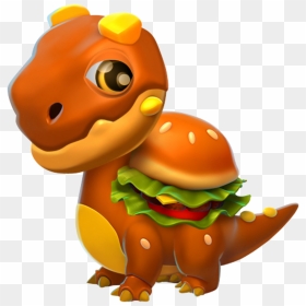 Burger Dragon Baby - Dragon Mania Legends Burger Dragon, HD Png Download - naranja png