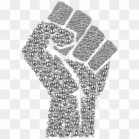 Line Art,area,body Jewelry - Abstract Fist, HD Png Download - salute png