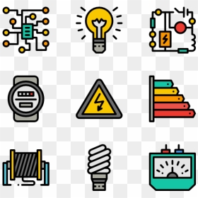Icons Free Tools - Icons Color Png School, Transparent Png - electricity vector png