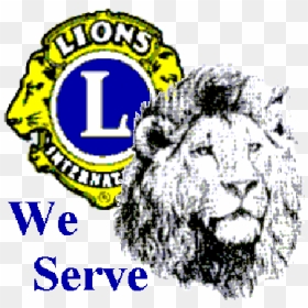 Lions Club We Serve Logo, HD Png Download - lion icon png