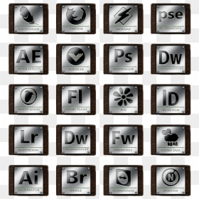 Wood And Metal Icon , Png Download - Monochrome, Transparent Png - after effects icon png