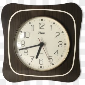 Old Clock Pendulum Flash Battery 70s Vintage Brown - Quartz Clock, HD Png Download - old clock png