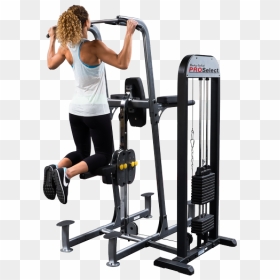 Pro Select Weight Assisted Chin Dip Machine - Assisted Chin Up, HD Png Download - weight machine png