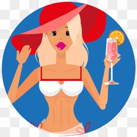 Cartoon, HD Png Download - beach people png