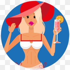 Cartoon, HD Png Download - beach people png