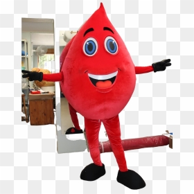 Mascot, HD Png Download - blood drop cartoon png