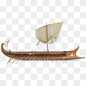 Ancient Greek Boats, HD Png Download - wood boat png