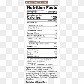 Rivalus Promasil Isolate Nutrition Facts Clipart , - Nutrition Facts, HD Png Download - facts png